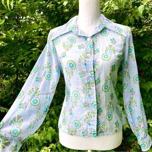 1970’s Byer California novelty button down blouse